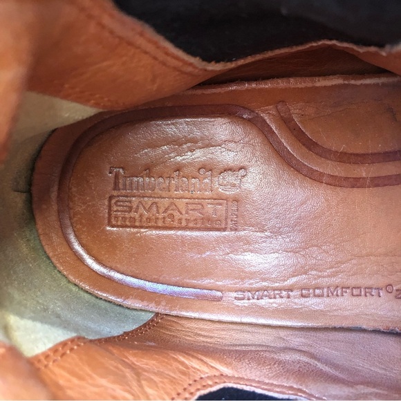 Timberland Mens Black leather Chelsea boot pull on style size 8.5 - Picture 4 of 7